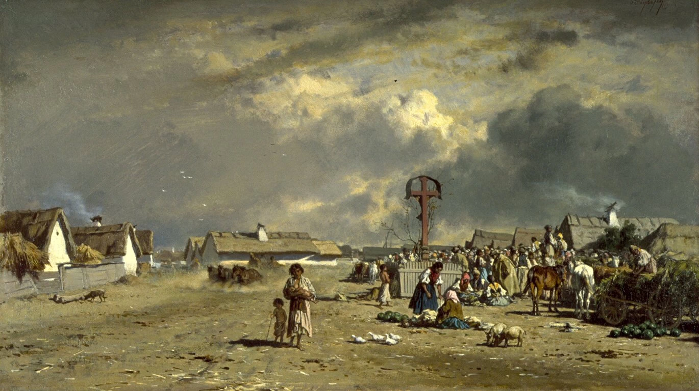 Il mercato di Szolnok, Ungheria - Walters Art Museum, Baltimora